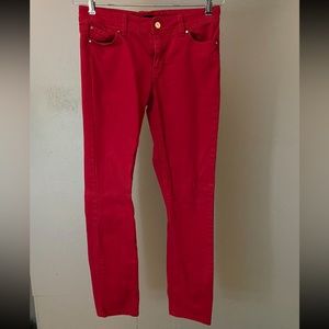 Red, White House Black Market, size 4, jeans
